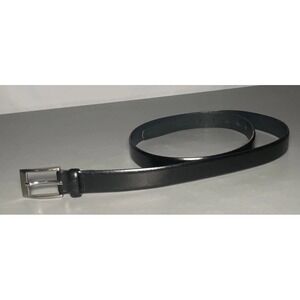 Hugo Boss Men's Black Leather Dress Belt Size 44‎